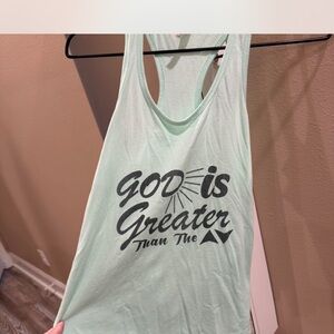 Mint Green Inspirational Tank Top